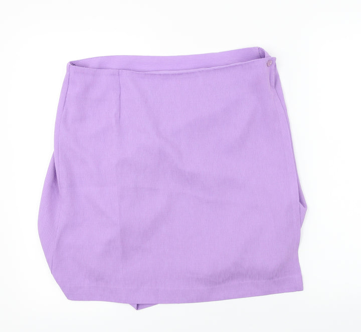 isabella Womens Purple A-Line Skirt Size 32 in