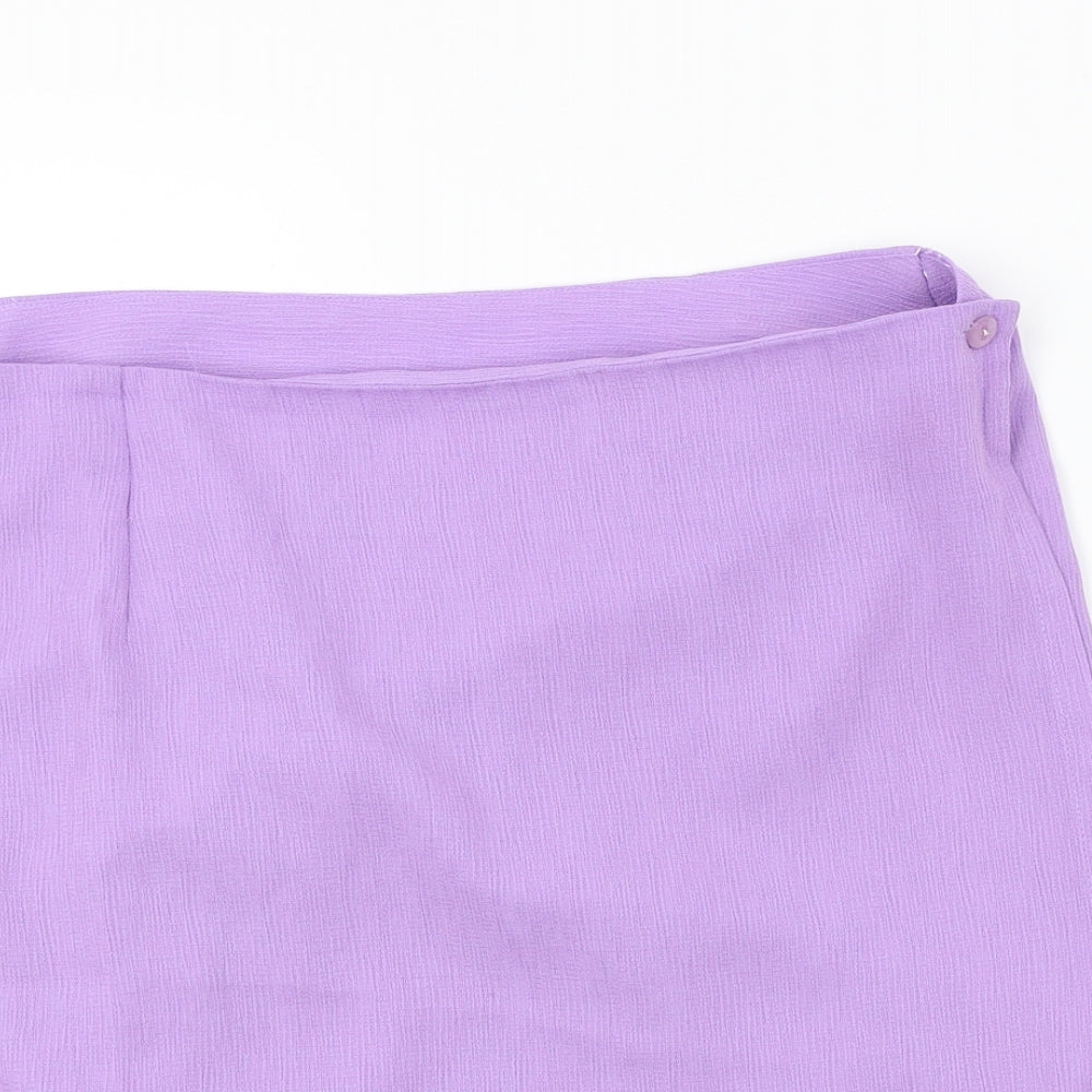isabella Womens Purple   A-Line Skirt Size 32 in