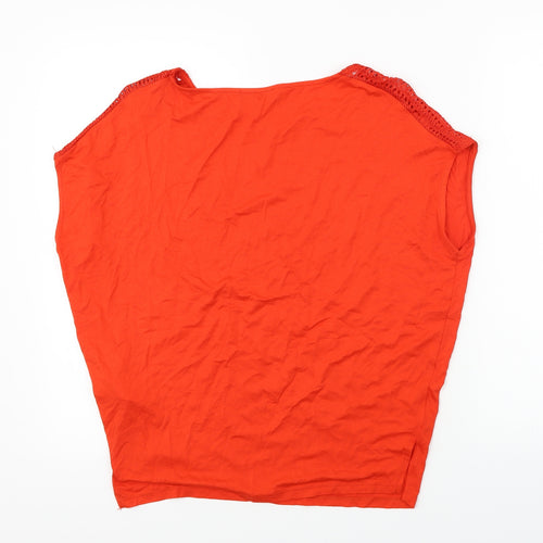 F&F Womens Red   Basic Blouse Size 6