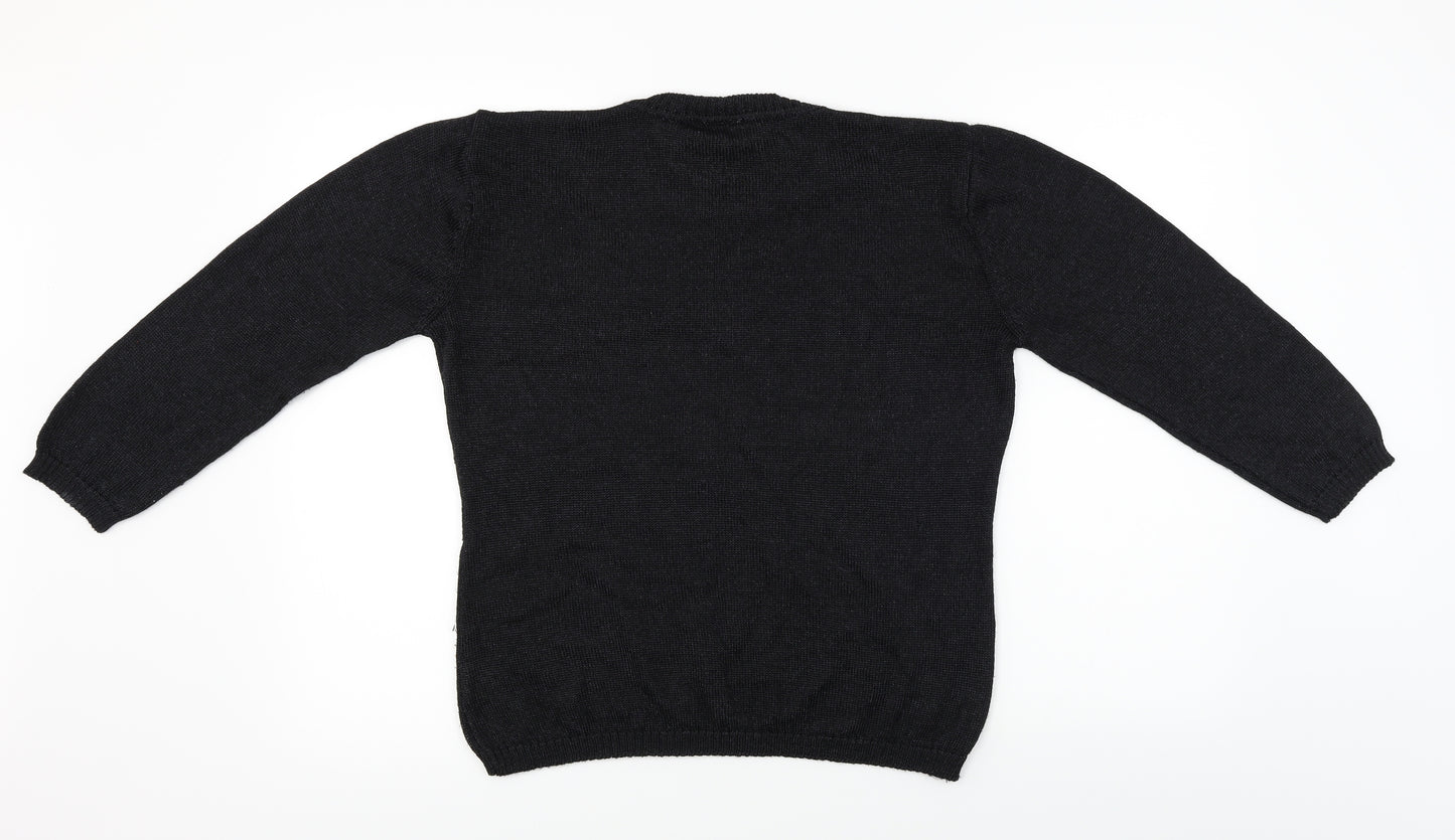 CAVIAR  Mens Black   Cardigan Jumper Size M