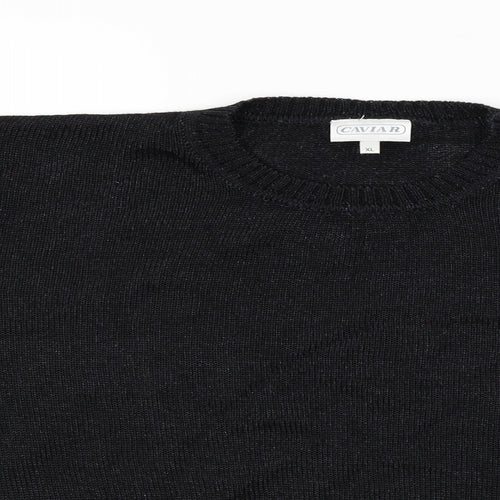 CAVIAR  Mens Black   Cardigan Jumper Size M