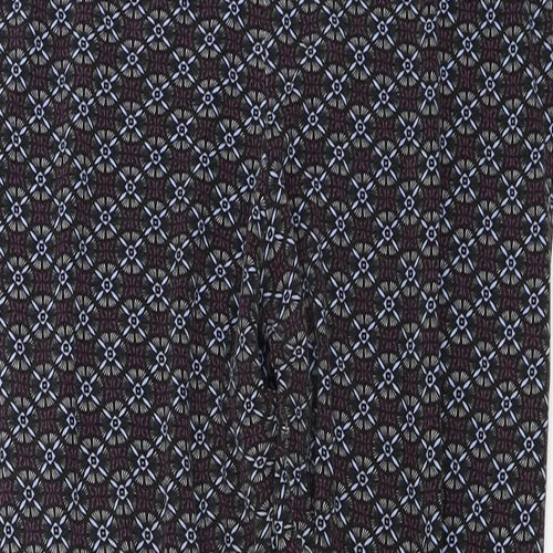 ASOS  Womens Black Geometric  Trousers  Size 14 L24 in
