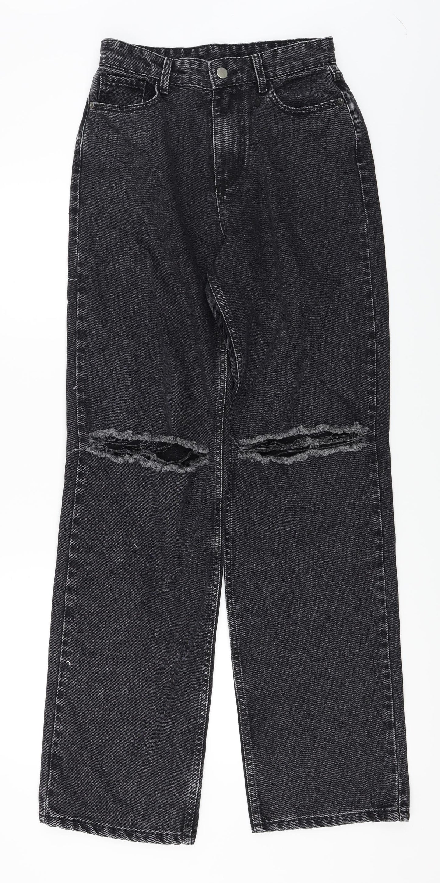 Preworn  Womens Black   Straight Jeans Size 10 L30 in