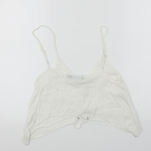 Misstruth  Womens White   Cropped T-Shirt Size 8