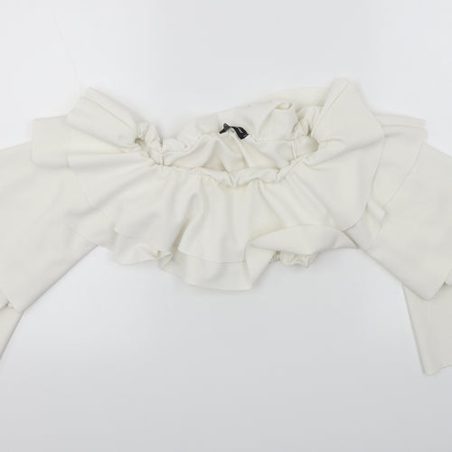 style weise Womens White   Basic Blouse Size M