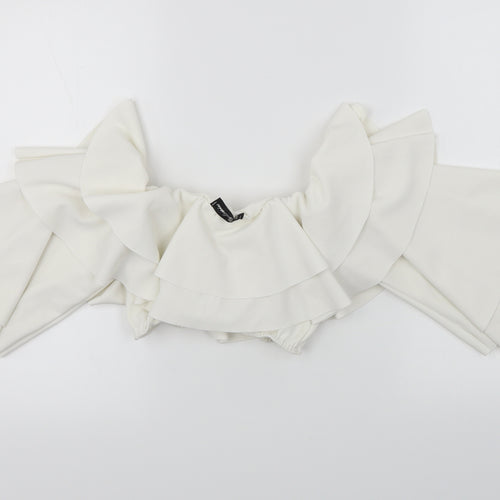 style weise Womens White   Basic Blouse Size M