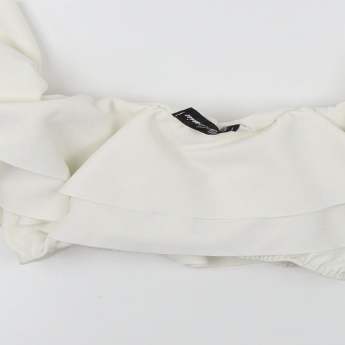 style weise Womens White   Basic Blouse Size M