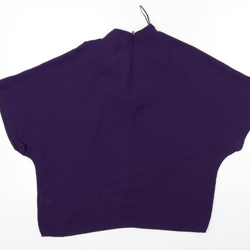 Select  Womens Purple   Basic Blouse Size 8