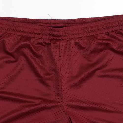 NCAA Womens Red   Sweat Shorts Size 14