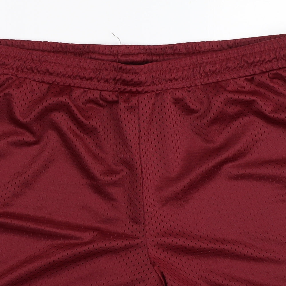 NCAA Womens Red   Sweat Shorts Size 14