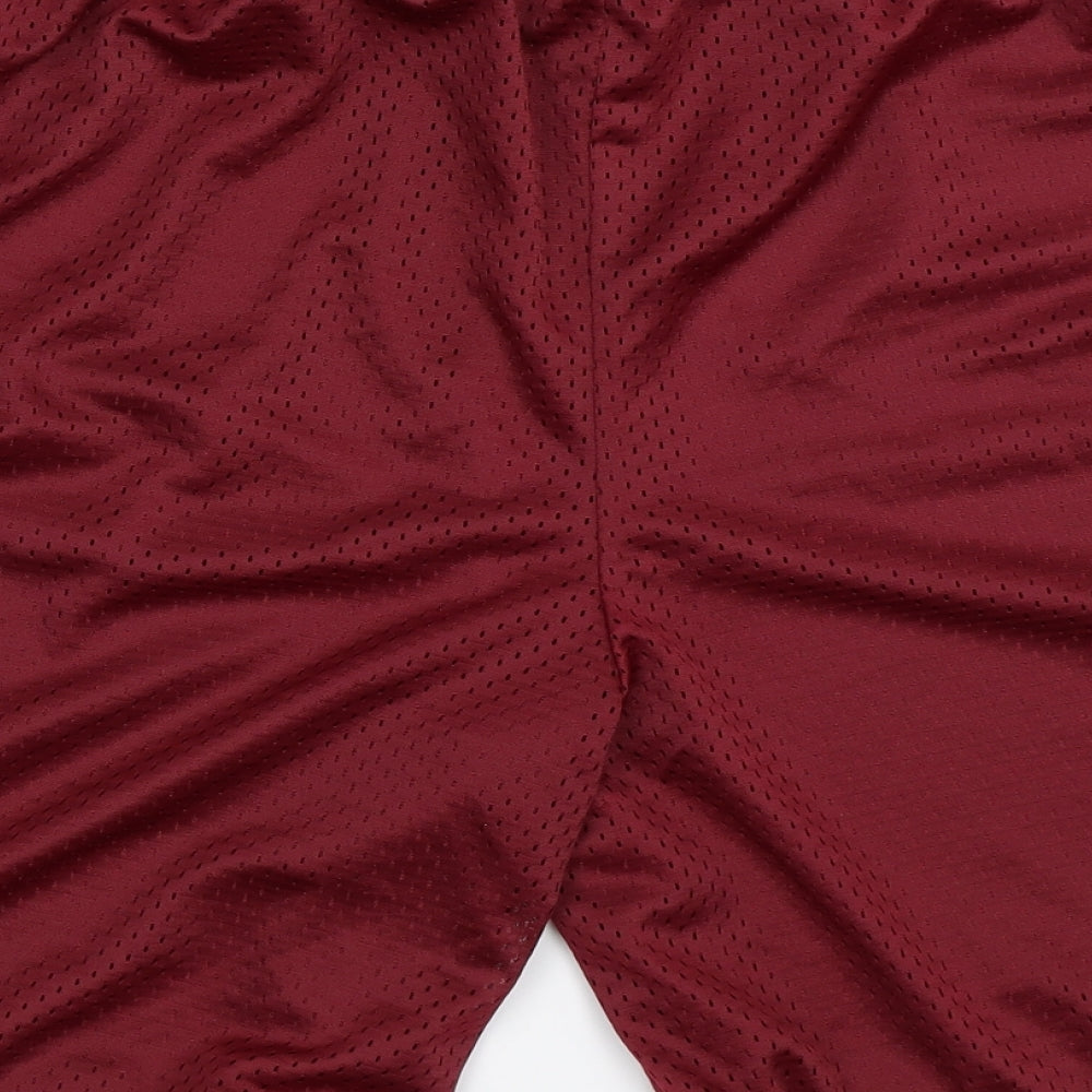 NCAA Womens Red   Sweat Shorts Size 14