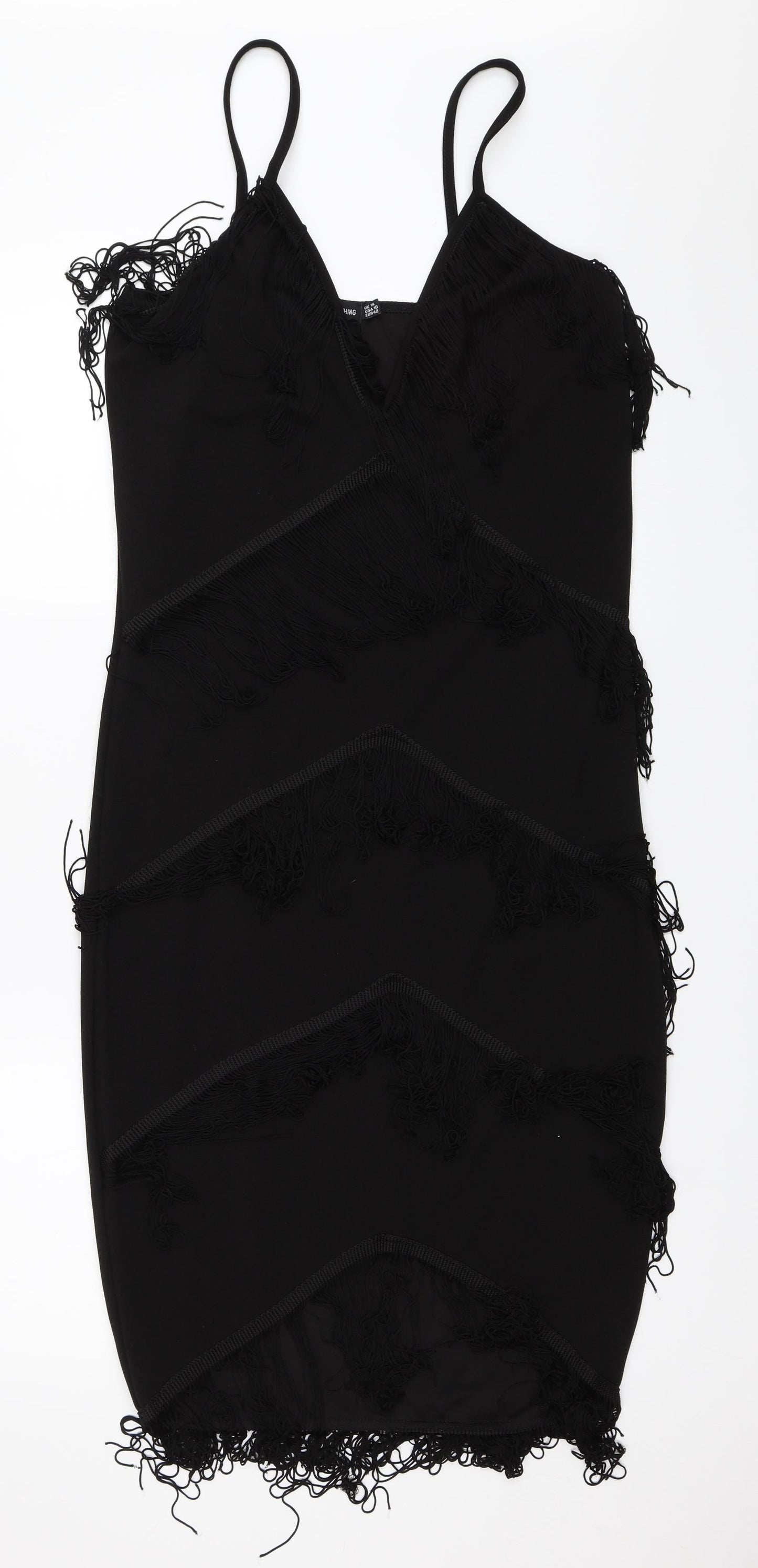 PRETTYLITTLETHING Womens Black   Bodycon  Size 14