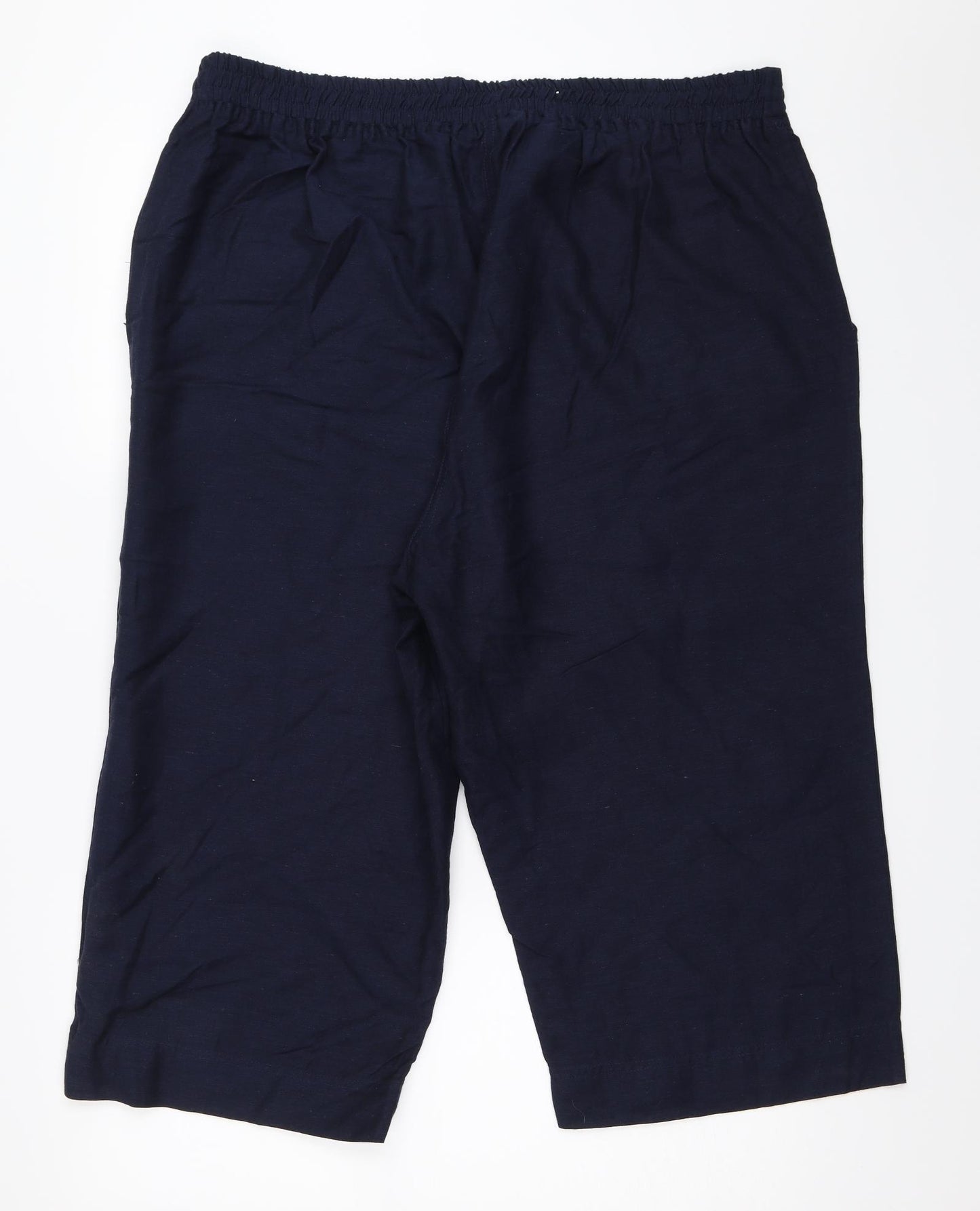 Anthology Womens Blue   Cropped Trousers Size 20