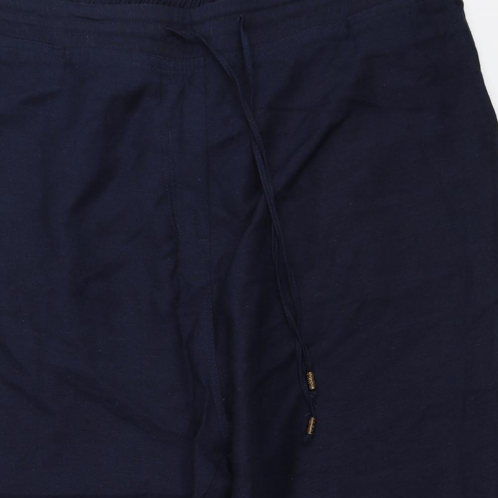 Anthology Womens Blue   Cropped Trousers Size 20