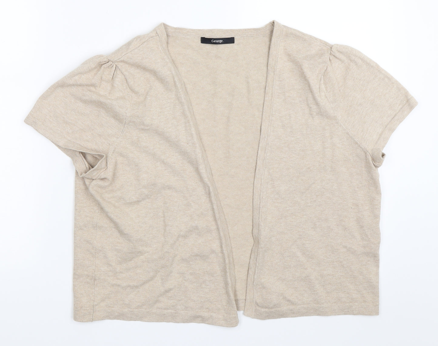 George Womens Beige   Cardigan Jumper Size 18