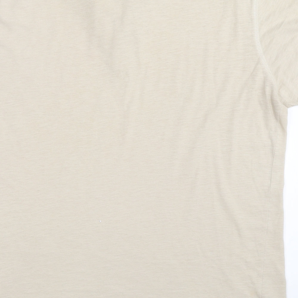 Peacocks Mens Beige    T-Shirt Size L