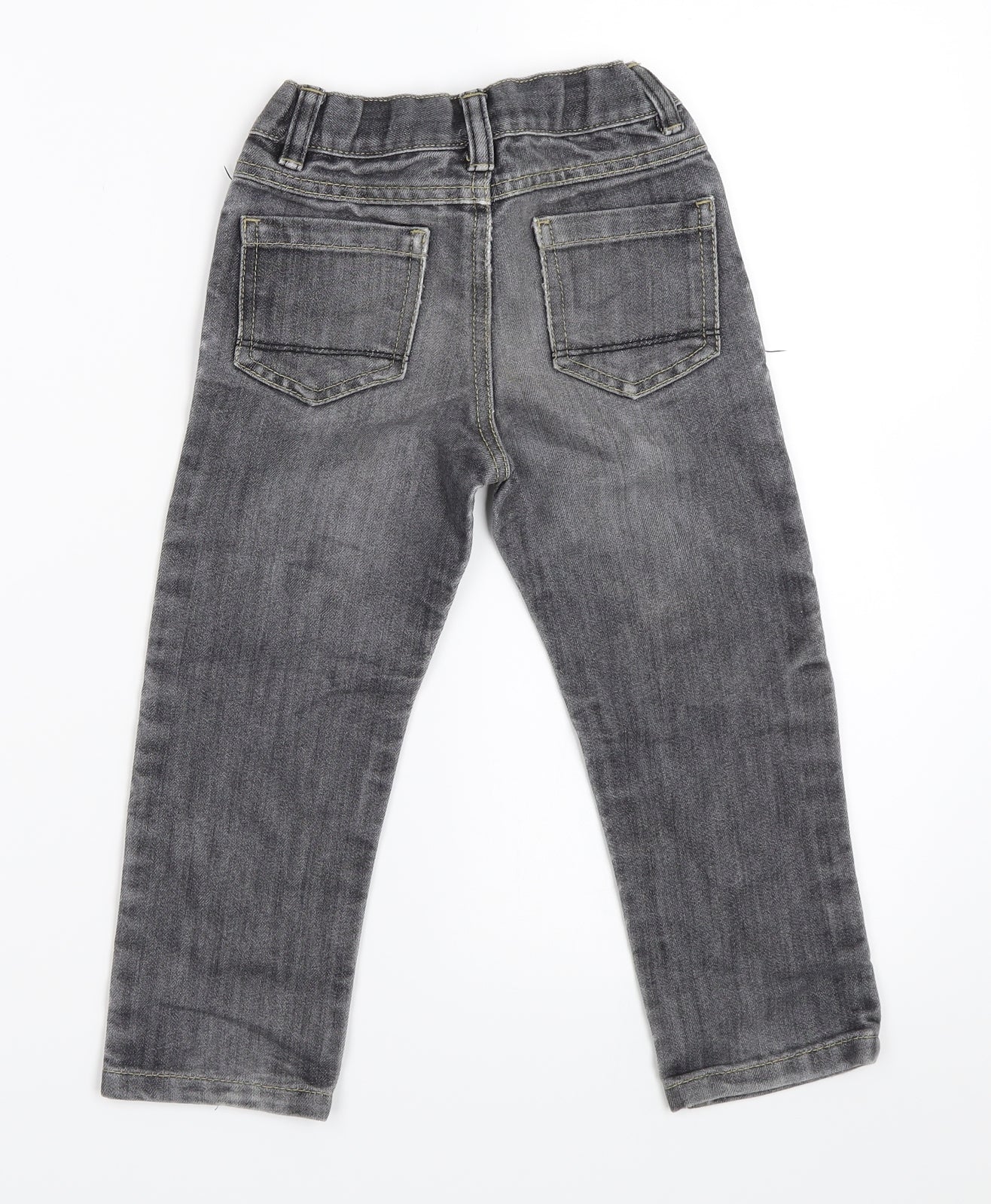 Primark Boys Grey  Denim Straight Jeans Size 3-4 Years
