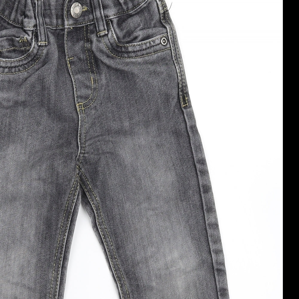 Primark Boys Grey  Denim Straight Jeans Size 3-4 Years