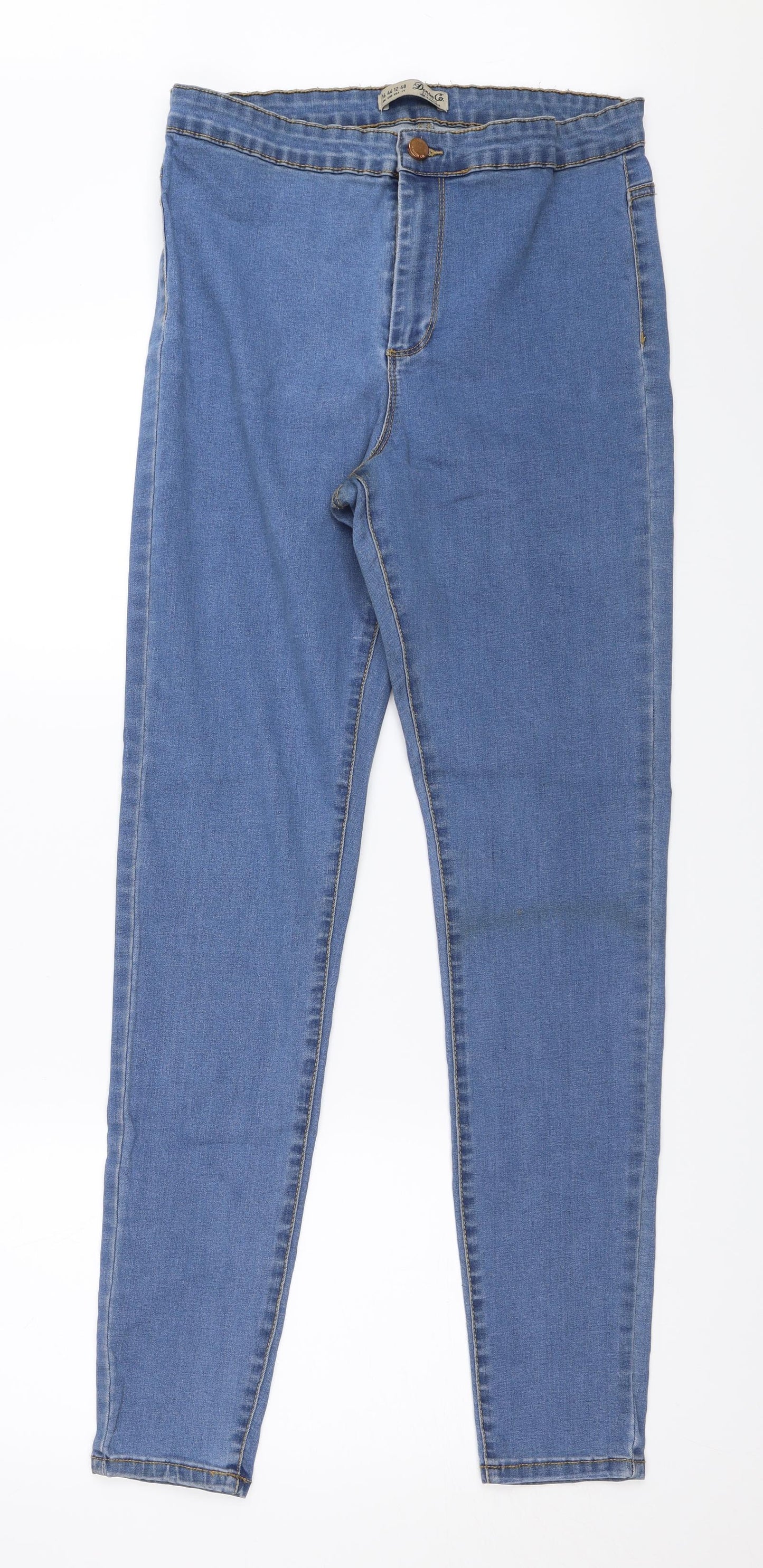 Primark Womens Blue  Denim Skinny Jeans Size 16 L30.5 in