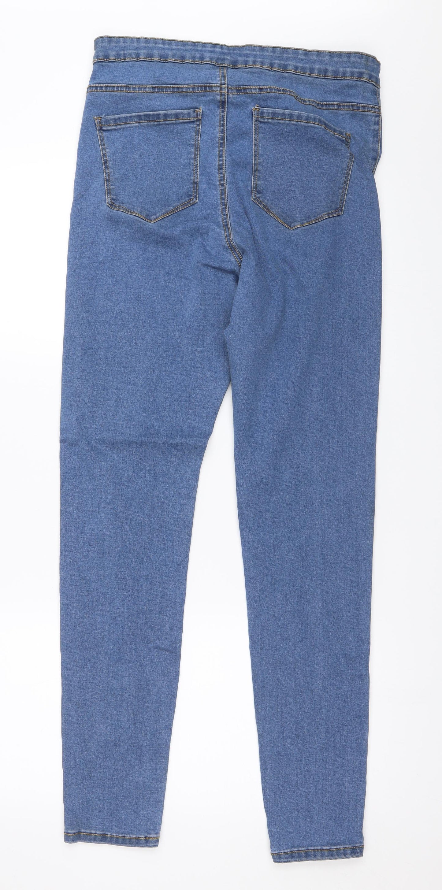 Primark Womens Blue  Denim Skinny Jeans Size 16 L30.5 in