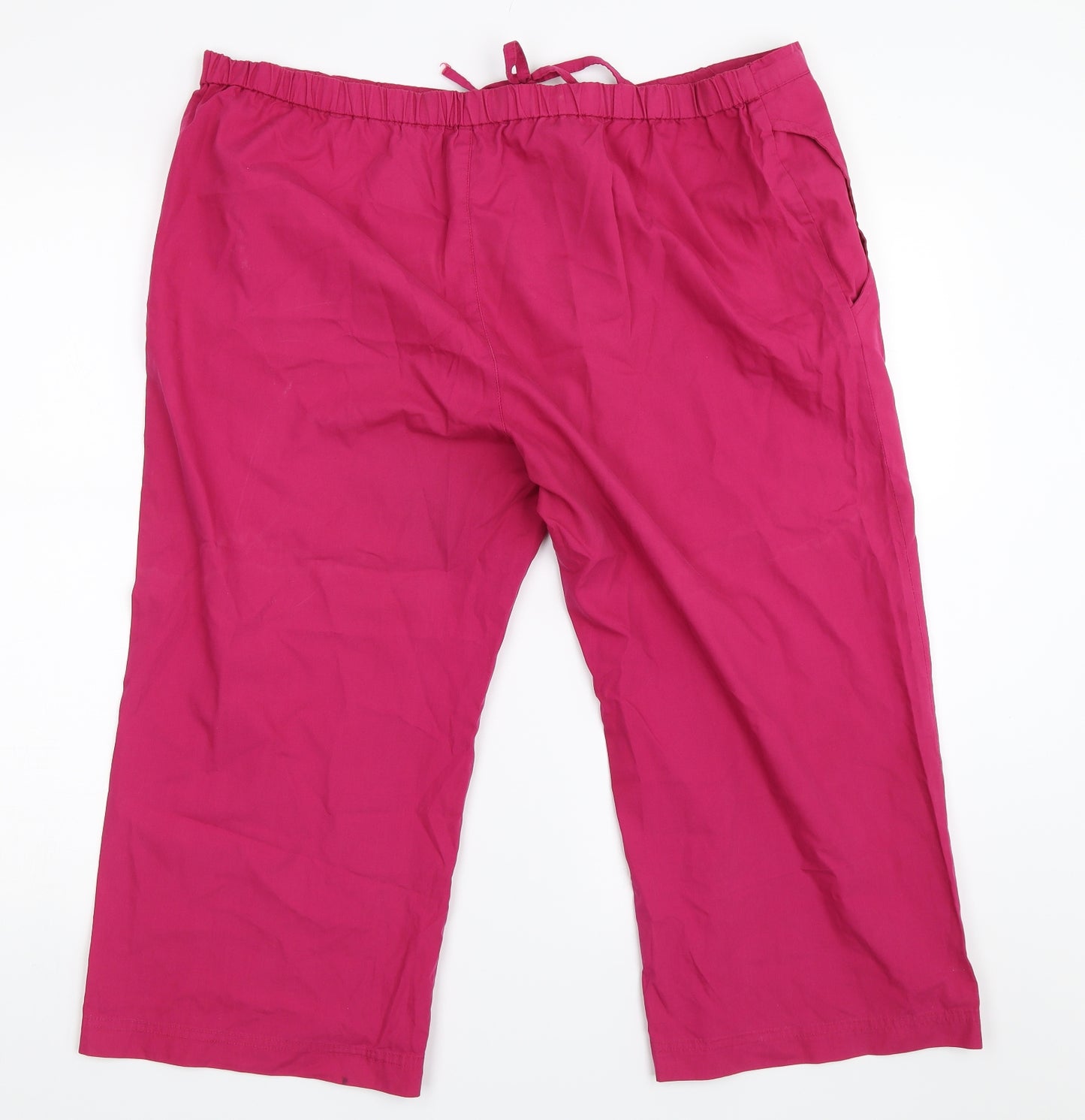 Active Womens Pink   Cropped Trousers Size 18 L20.5 in