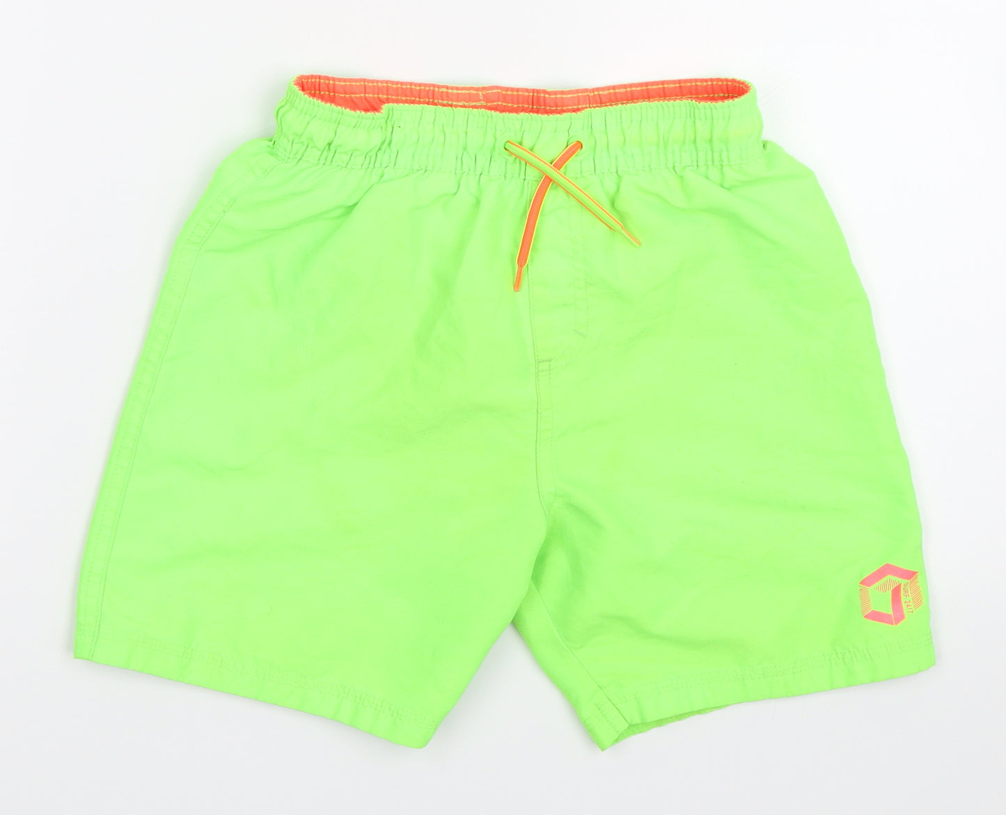 F&F Boys Green   Bermuda Shorts Size 8-9 Years - swim shorts