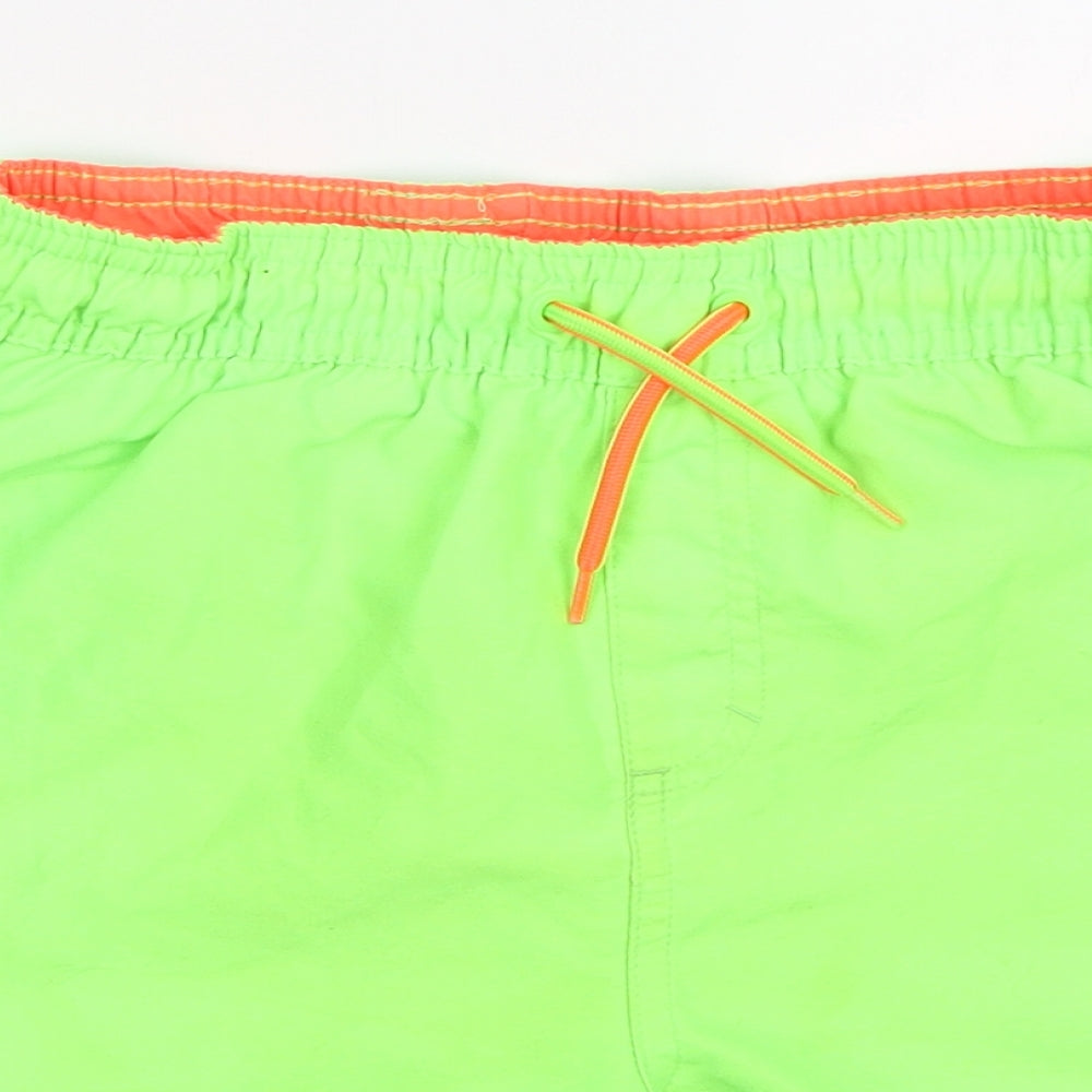 F&F Boys Green   Bermuda Shorts Size 8-9 Years - swim shorts