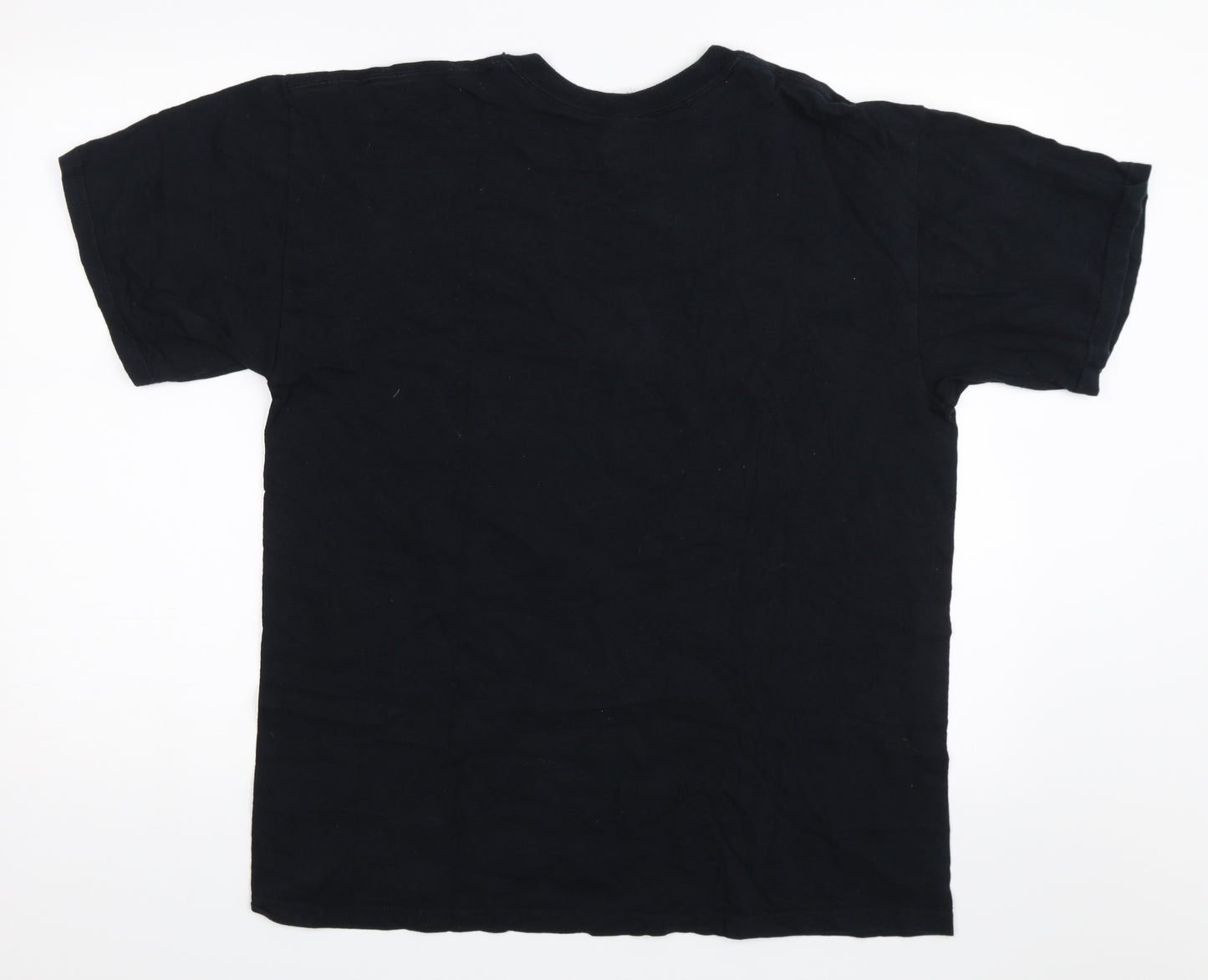 Gildan Mens Black    T-Shirt Size L