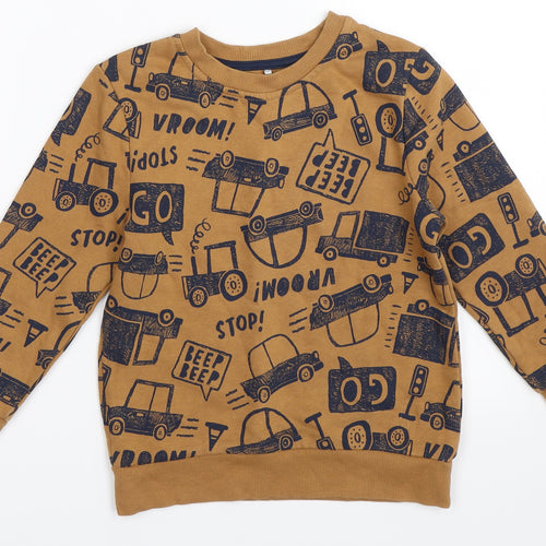 George Boys Brown   Pullover Sweatshirt Size 5-6 Years