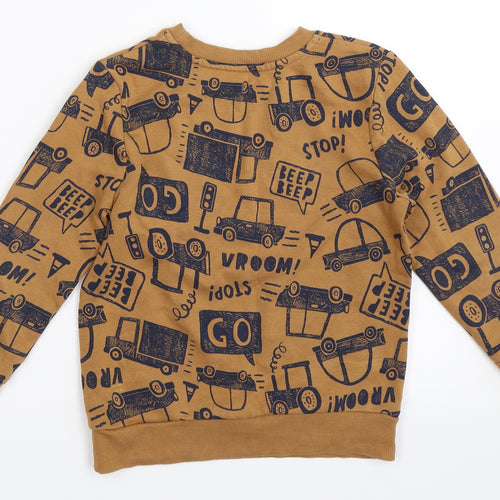 George Boys Brown   Pullover Sweatshirt Size 5-6 Years