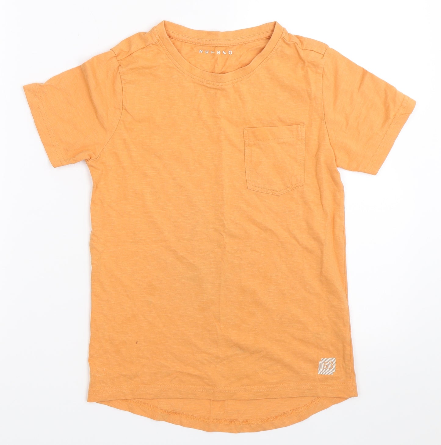 Nutmeg Boys Orange   Basic T-Shirt Size 8-9 Years