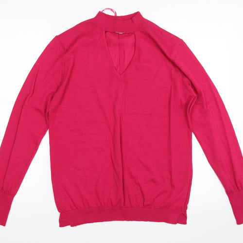 Peacocks Womens Pink   Pullover Jumper Size 12
