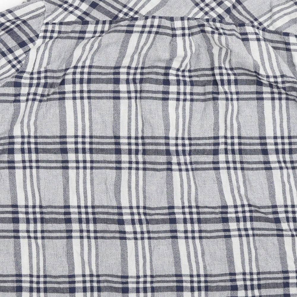 Papaya Womens Blue Check  Basic Button-Up Size 20