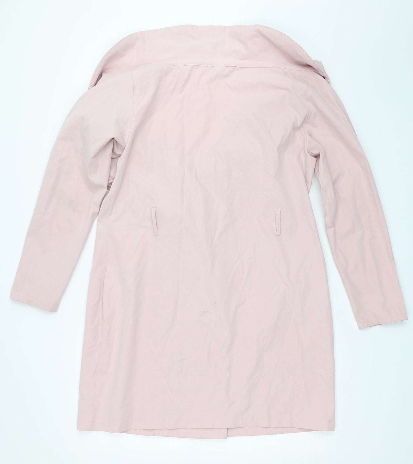 PRETTYLITTLETHING Womens Pink   Trench Coat Coat Size 16