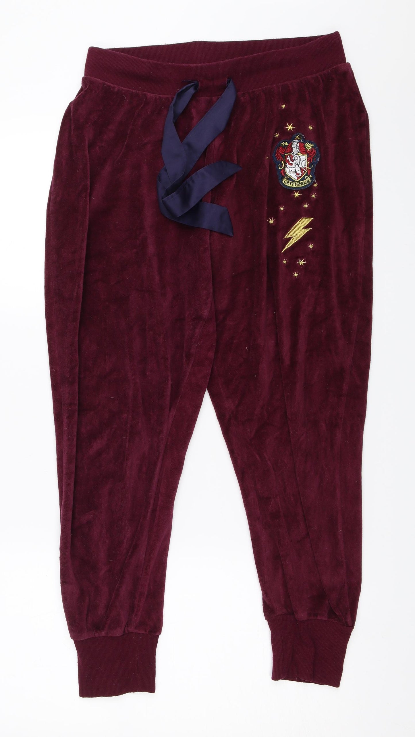 Primark Womens Purple   Jogger Trousers Size M L27 in - Harry Potter Gryffindor