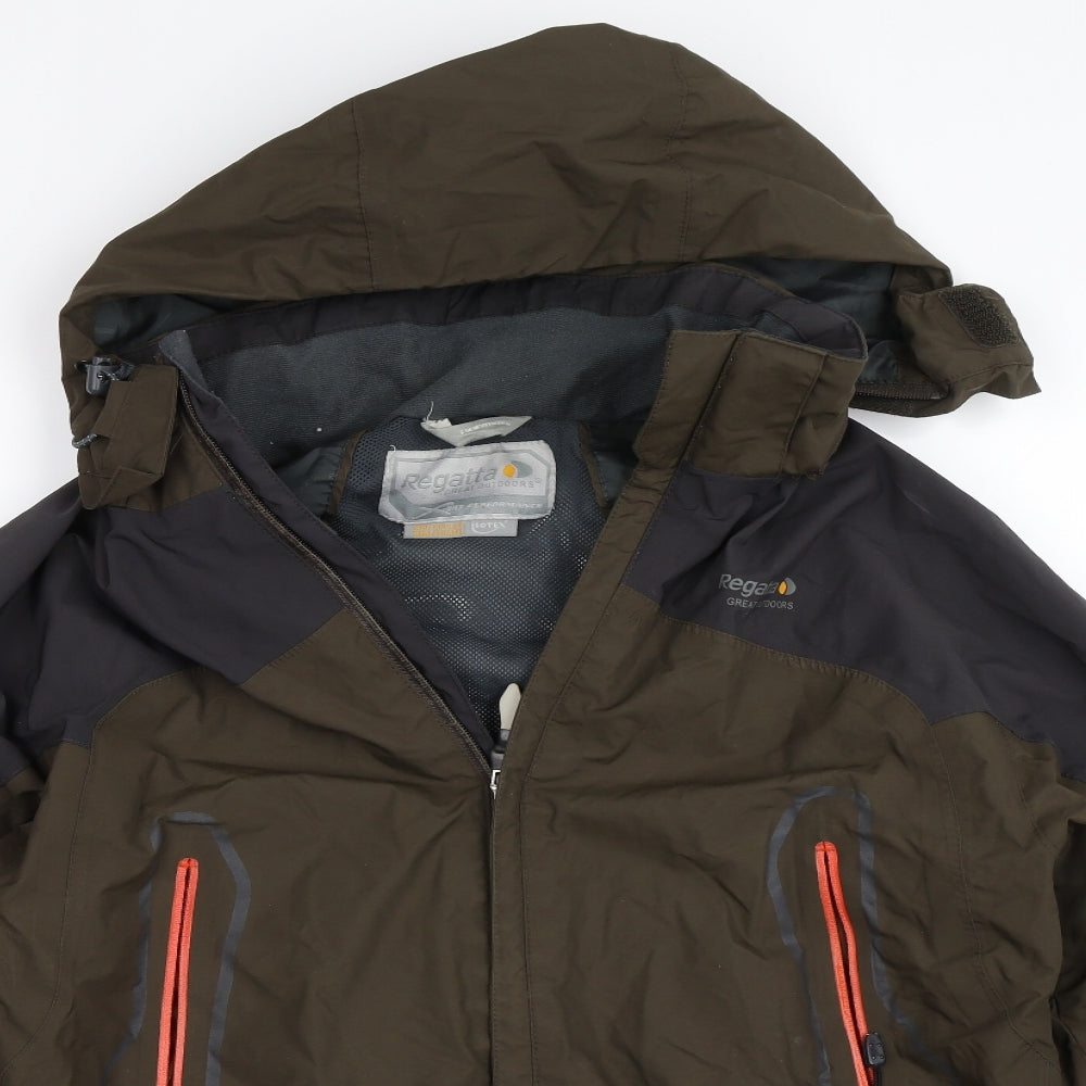 Regatta Mens Green   Rain Coat Coat Size S