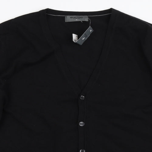 Burton Mens Black   Cardigan Jumper Size XL