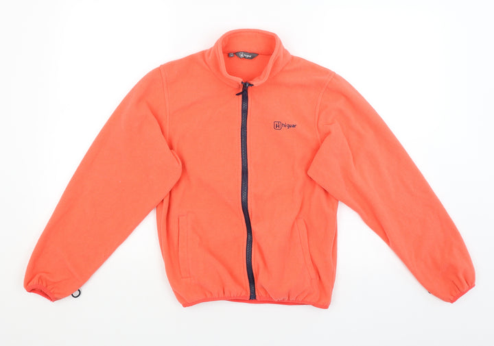 HighGear Girls Orange Full Zip Jumper Size 11-12 Years