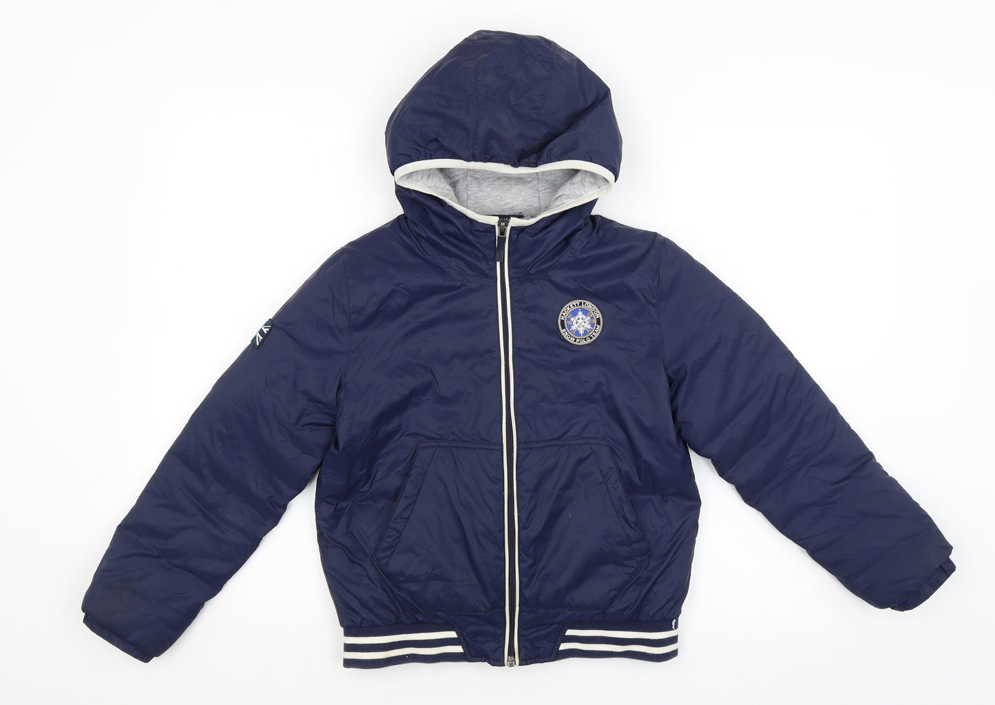 Hackett London Boys Blue   Parka Coat Size 9-10 Years