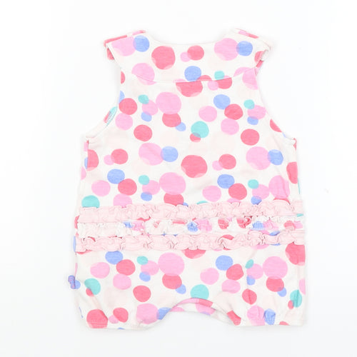 M&S Baby White Spotted  Babygrow One-Piece Size 0-3 Months