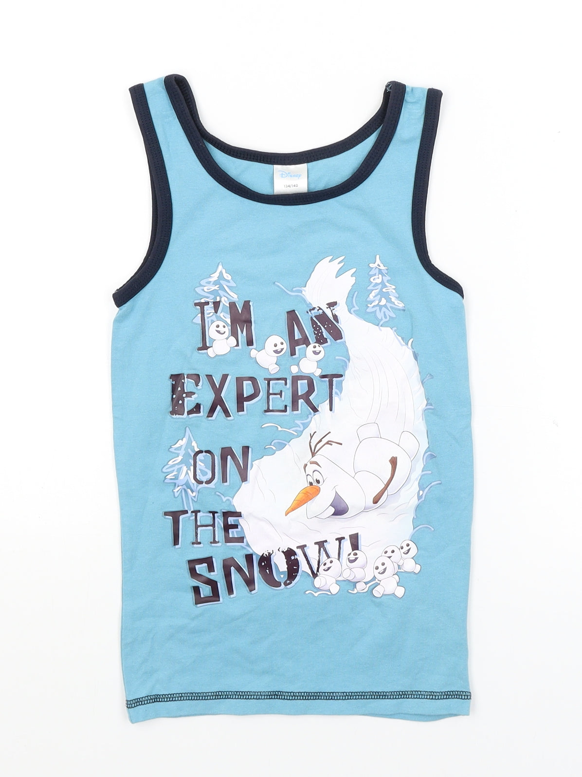 Disney Boys Blue   Basic Tank Size 9-10 Years  - Frozen