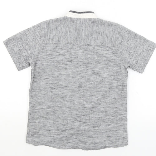 NEXT Boys Grey   Basic Button-Up Size 8 Years
