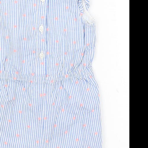 Primark Baby Blue Striped  Romper One-Piece Size 3-6 Months