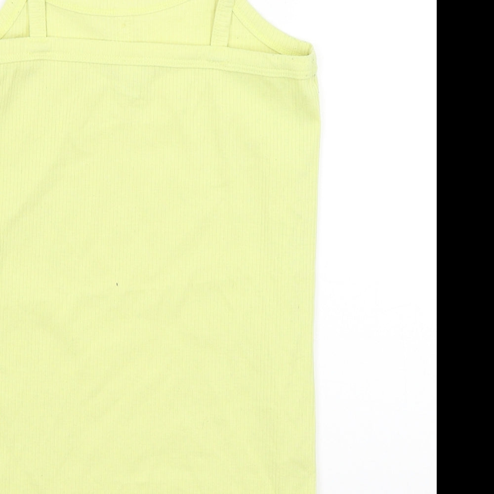 TU Girls Yellow   Basic Tank Size 12 Years