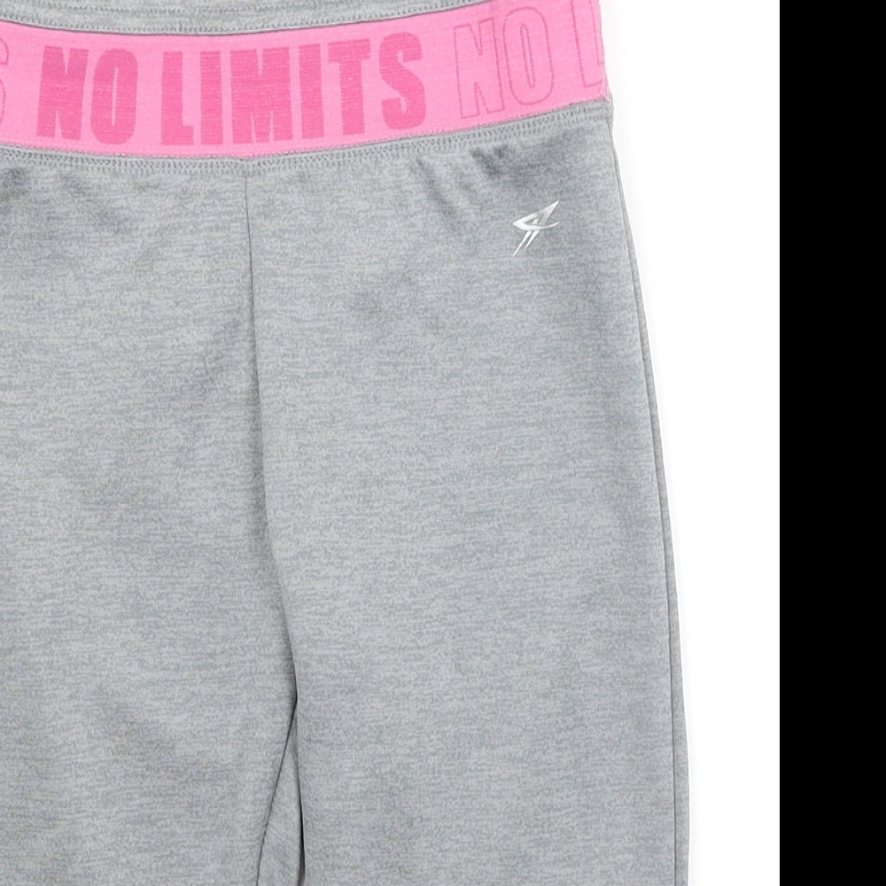 Primark Girls Grey   Compression Shorts Size 12-13 Years