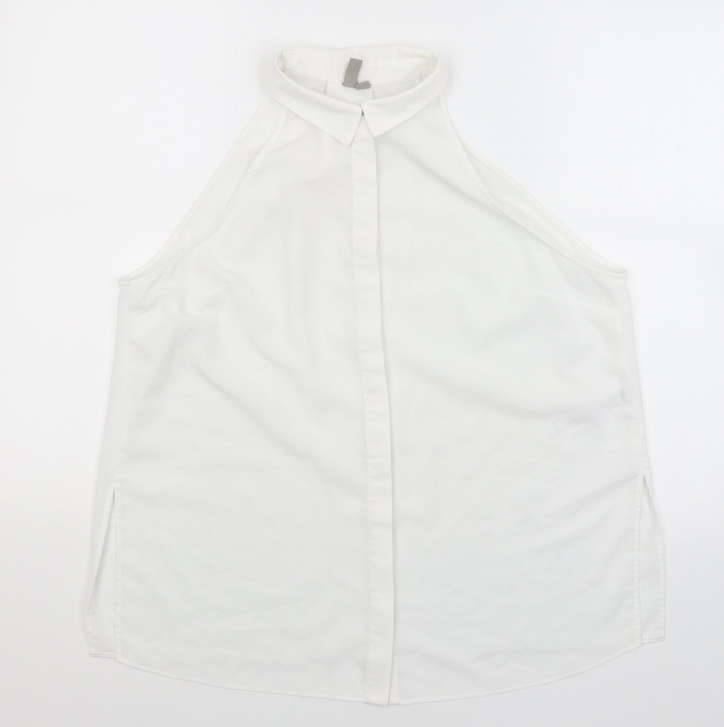 ASOS Womens White   Basic Button-Up Size 14