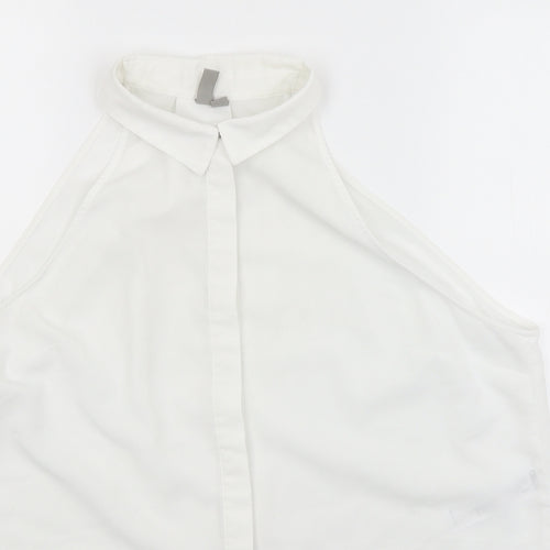 ASOS Womens White   Basic Button-Up Size 14