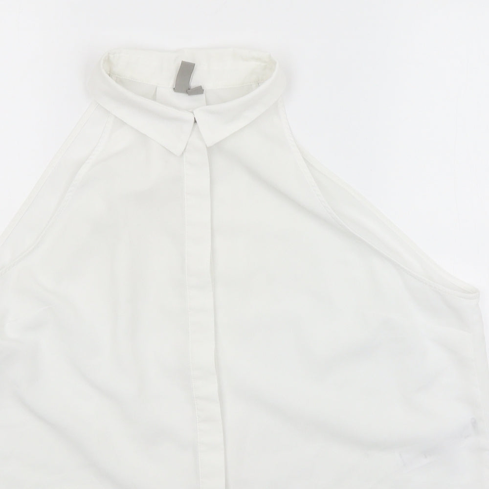 ASOS Womens White   Basic Button-Up Size 14