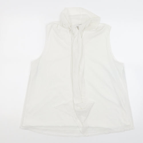 Very Womens White   Basic Tank Size 16