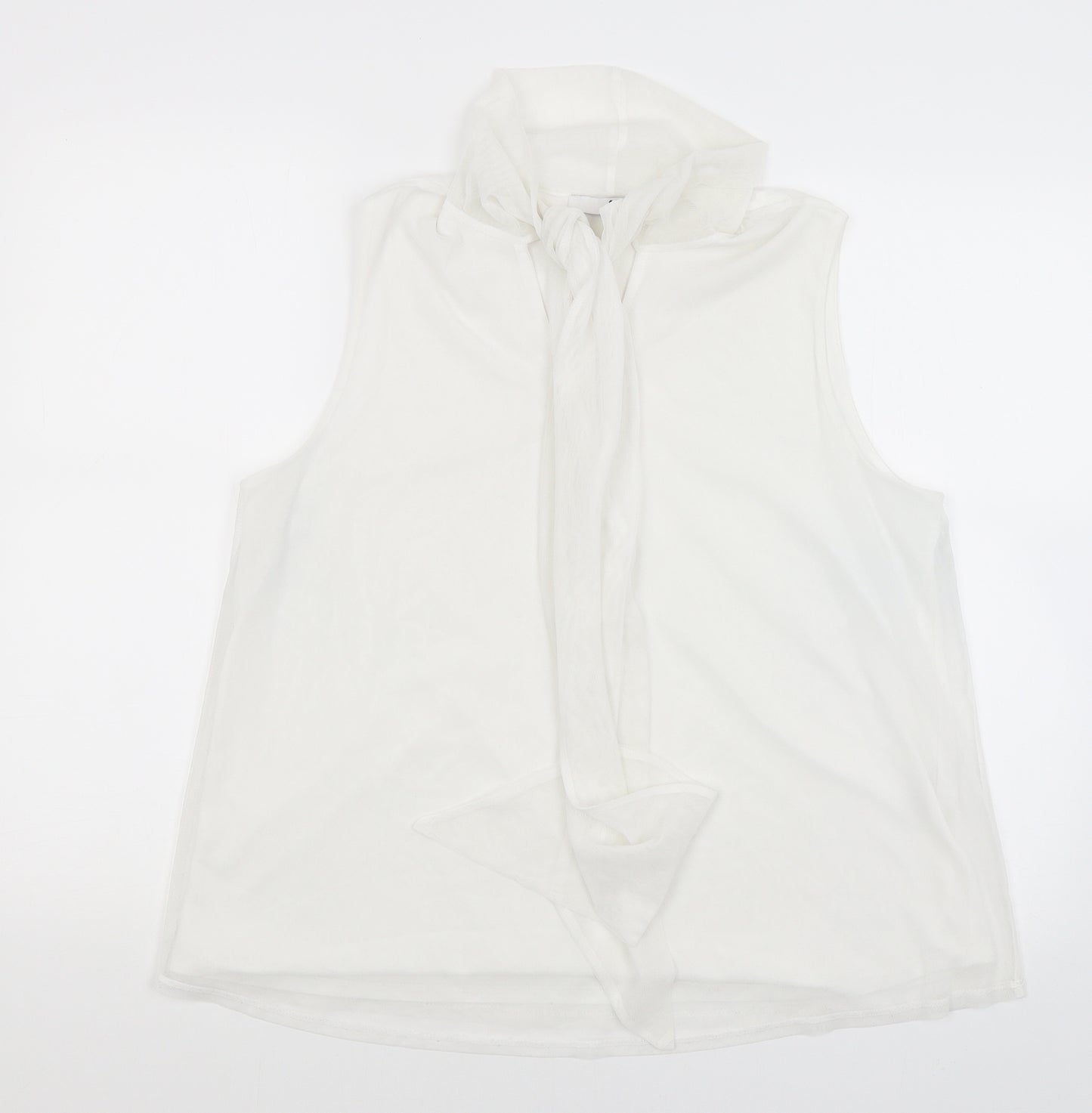 Very Womens White   Basic Tank Size 16